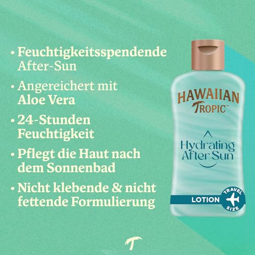 Hawaiian Tropic | Hydrating After Sun – für den Erhalt der Bräune, 60ml, Reisegröße, 24-Feuchigkeitspflege, mit Aloe Vera, vegan – Ansicht 2
