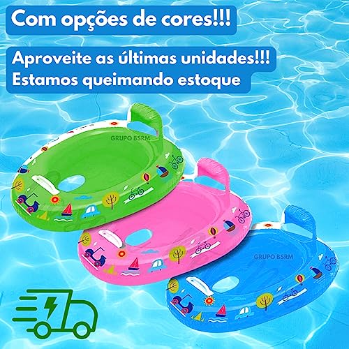 Boia Bote Fralda Infantil Inflável De Bebê Cobertura Assento (Verde)