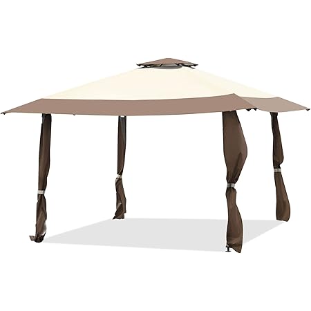 COSTWAY Faltpavillon 3x4,5 M - Pop Up Gartenpavillon Mit Rolltasche Für Party & Camping