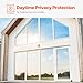 VEVOR Window Privacy Film, One Way Reflective Window Tint, Daytime Privacy Anti-UV Heat Blocking, Static Cling Mirror Window Film for Home and Office, Black-Silver, 35.4 in x 13.1 ft