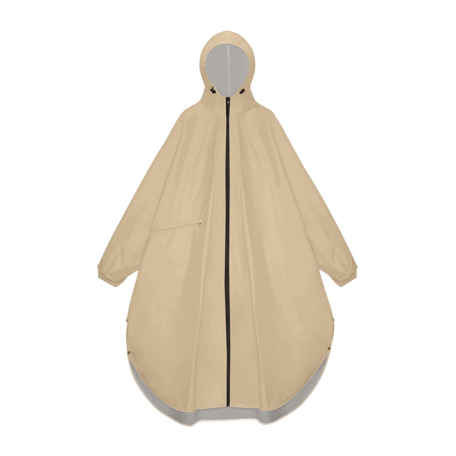 Genérico Chaquetones Mujer Poncho Impermeable Unisex Largo Exteriores Capucha Ligero Moderno Material PU Ciclismo Senderismo Viajes