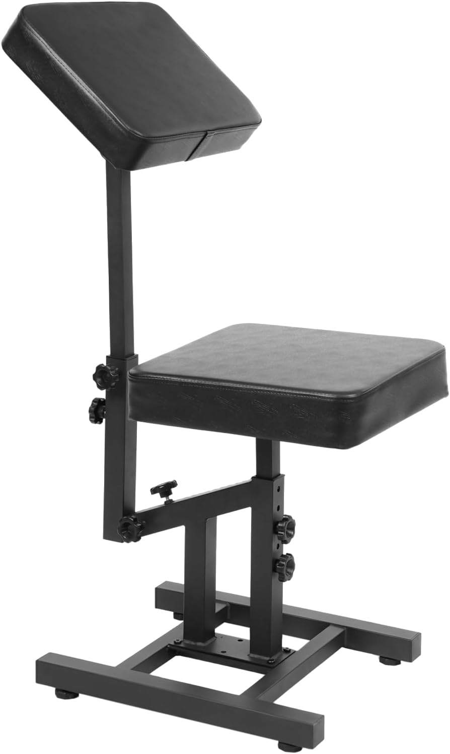 Tattoo Chairs, Multifunctional Armchair for Artists Ajustable Panel Height Angles Tattoo Arm Rest Chair for Client Anti Slip H-Shaped Base Thicken Soft Sponge Pad (with Wheels)