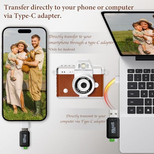 Mini digital camera keychain rétro le cadeau idéal pour petits et grands