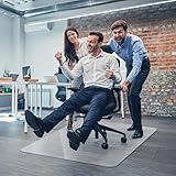 WASJOYE Office Chair Mat for Hard Floor, Floor Protector 90x120cm, Gaming Chair Mat 1.7mm thick Large PVC Transparent Desk ChairMat for Home Office Study - Image 8