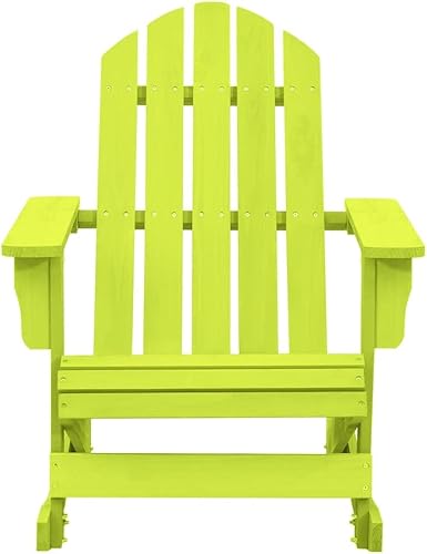 Miniatura 3 de Silla mecedora Adirondack para patio, sillas de patio de madera, muebles de patio al aire libre para hogueras, patio y cubierta, madera de abeto