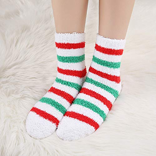 Image of HIALTODAY Winter Fuzzy Socks Womens Cozy Fluffy Warm Socks for Women Mom,Birthday Christmas Gifts for Her