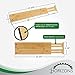Bamboo Drawer Dividers (Set of 6) - Kitchen Drawer Organizers - Spring Adjustable, Expandable & Stackable Deep Drawers Organizer - Best for Kitchen Utensils, Silverware, Desk, Clothes Dresser Divider