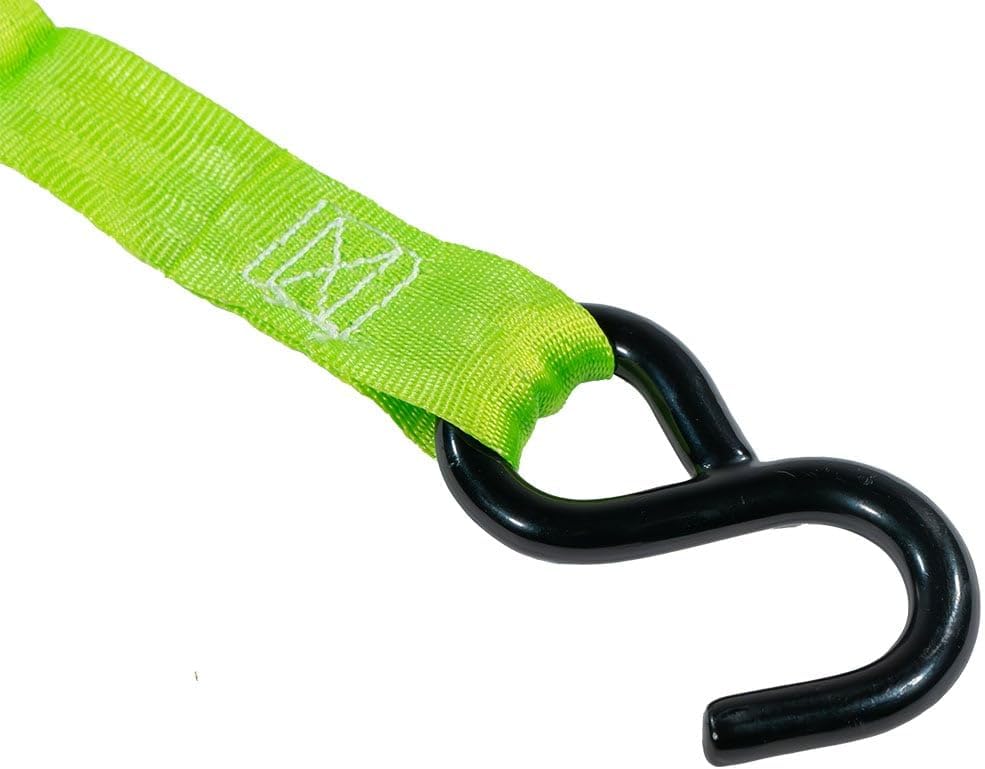 Mytee Products 4 Pack Retractable Ratchet Tie Down Straps w/S Hook - 1,500lb Break Strength Self Retracting Ratchet Straps for Haul Motorcycles, ATVs, Bikes, Trailer Tie-Down - Image 9