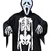 Halloween Costume Skeleton, Halloween Gloves Skeleton Costume Unisex Halloween Costume Scary for Adult Women Men Boys Girls Cosplay Skull Ghost Perfect for Party & Holiday Occasion