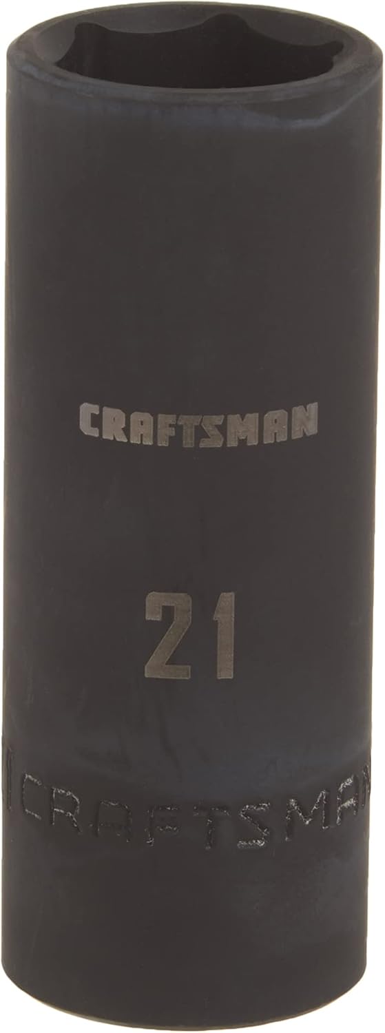 CRAFTSMAN Deep Impact Socket, Metric, 1/2-Inch Drive, 21mm (CMMT16081) : Everything Else