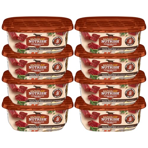 Nutrish Hearty Beef Stew Wet Dog Food, 8 oz. Tub (Pack of 8) (Rachael Ray)