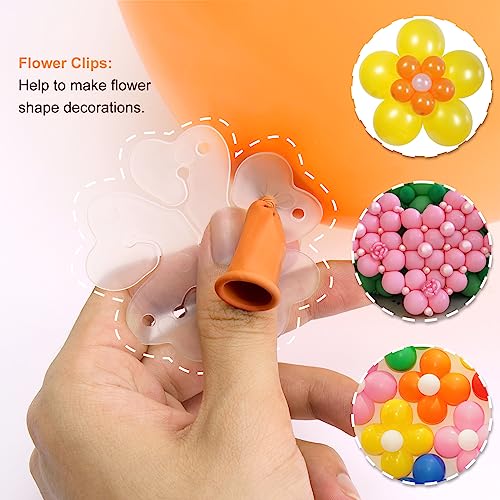 image for RUBFAC Balloon Arch Strip Kit, 26pcs Balloon Decoration Set with Ballo