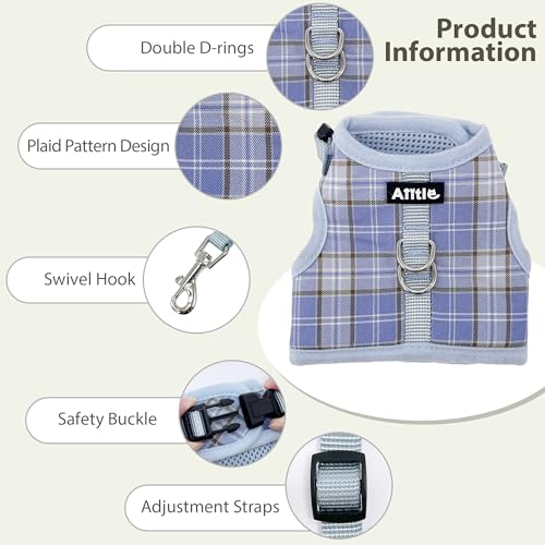 AIITLE Adjustable Soft Harness with Leash for Rabbits, Blue S by Aiitle - Image 8