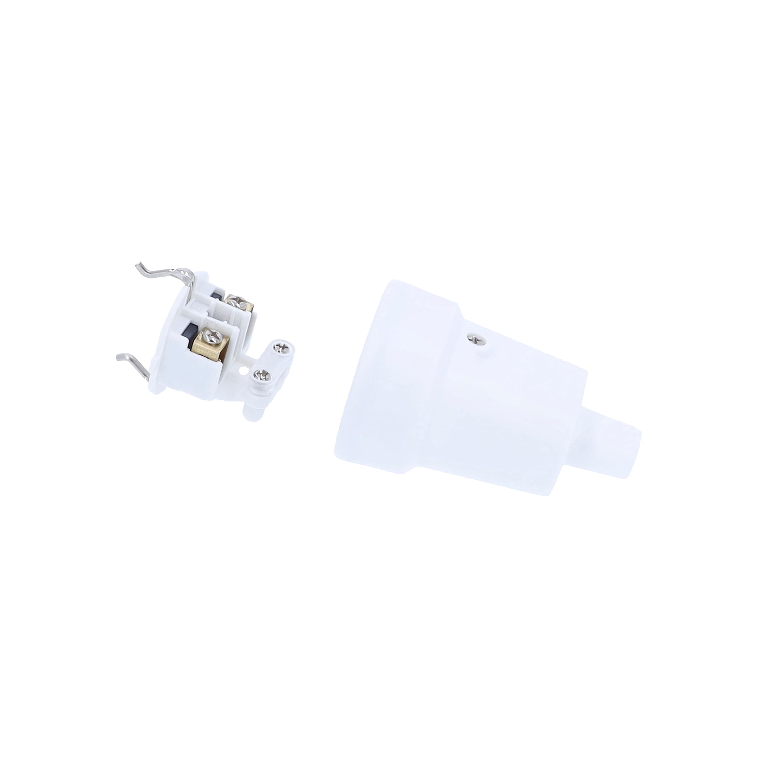 as - Schwabe 62224 Fiche électrique Femelle avec Terre PVC 230 V Blanc