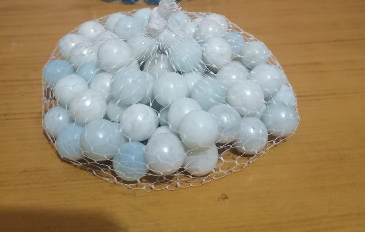 R.S kanche goli (Glass Balls) White Colour with Brightness (Pack of 40 PCS)-image-39