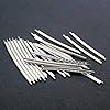 Alnicov Guitar Fretwire,22Pcs Nickel-plated Copper 2.2mm Fret Wire Set for Electric Acoustic Guitar 22 Frets Fingerboard,Sliver #4