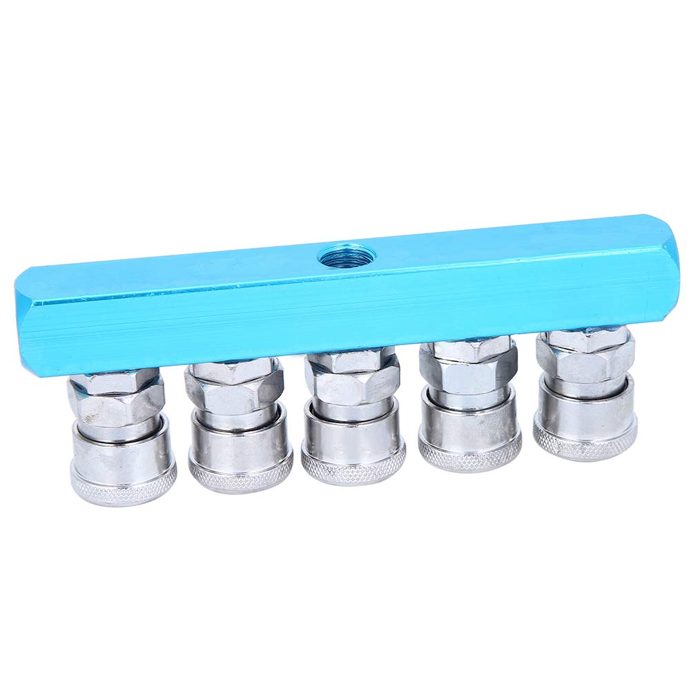 Aluminum Alloy Manifold Fitting SML-5 Fast Coupler with Gas Pipeline Installation Quick Connect Socket for Pneumatic Components