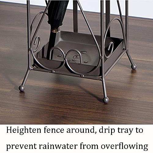 Support de vidange pour parapluies en fer forgé blanc de qualité supérieure - 7