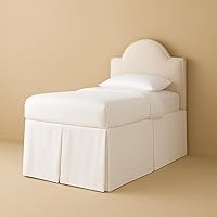 Vista 18 de eBeddy Linens 1 falda de cama de algodón egipcio de 800 hilos, tamaño individual de 39 x 75 a 14 pulgadas, caída y caída, fácil de lavar, resistente