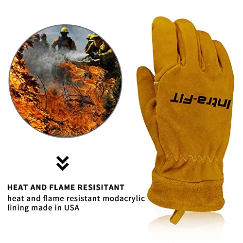 Intra-Fit Wildland Fire Fighter Glove, Heat Resistance,Flame Resistance,Fire-Fighting Gloves For Safety And Protection #TOP4