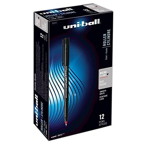 Uni-Ball Onyx roller micro rouge le stylo idéal pour corriger et annoter vos cahiers