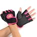 Hot GYM Weightlifting Exercise Half Finger Sport Cycling Fitness Gloves (Red, M)