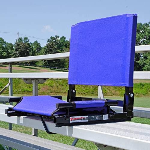 The Stadium Chair Company - Gamechanger Lightweight Folding Bleacher Seat, Royal Blue #TOP1
