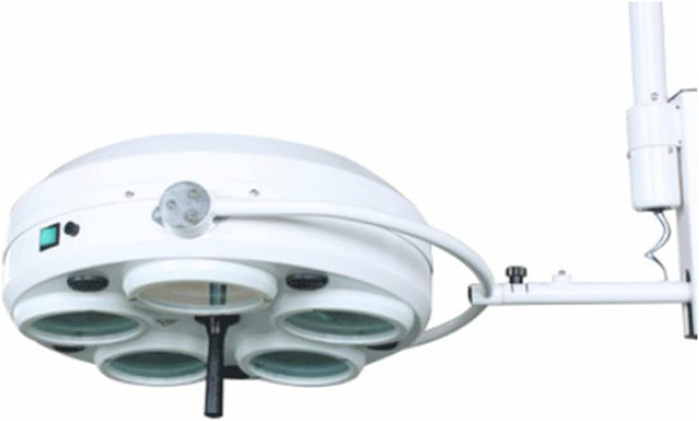 Shadowless Examination Premium 25LED Bulbs Ceiling-Mounted/Floor Lamp 5 Holes Light LED Exam Cold Light 360°Rotation FKLED-5 (Ceiling Light)