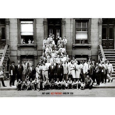 Amazon.co.jp: (24x35) Art Kane A Great Day in Harlem Jazz Portrait