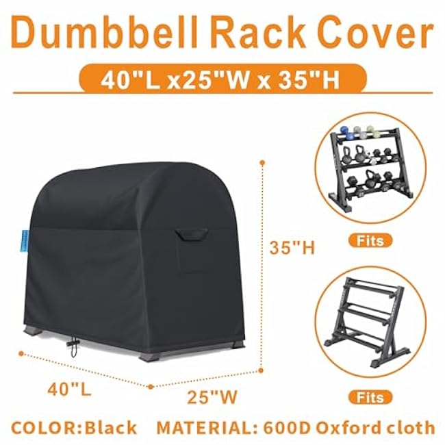 Dumbbell Rack Dust Cover, A-Frame Dumbbell Rack - Waterproof and Dustproof for Home Gym Dumbbell Set Brackets