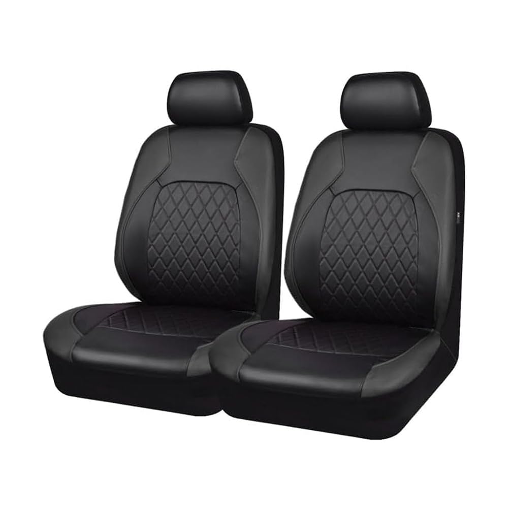 MNAAZVSOL Car Seat Covers, for Dacia Logan/Logan MCV/Logan MCV Fiskal/Logan MCV Front Seat Protectors Waterproof Faux Leather Airbag Friendly Interior Shields Breathable Anti-slip,A