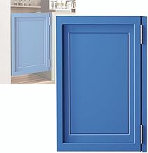 Puertas de salón de madera, partición de vaquero oscilante con bisagras de cierre automático, uso en interiores, color azul, 70 x 80 cm, elegante acceso a la entrada para el hogar y el bar