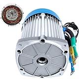 YHOZHUT 1500W / 2200W / 3000W Electric Brushless Motor Tricycle Motor 60V / 72V Brushless DC Motor with Permanent Magnet Pure Copper Coil for Electric Tricycle Four-Wheeler,2200w72v,5400RPM