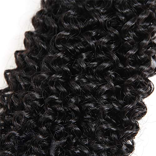 Bly 7A Mongolian Kinky Curly Human Hair Bundles 8/10/12 Inch Unprocessed Hair Weave Weft For Black Women Natural Color #TOP5