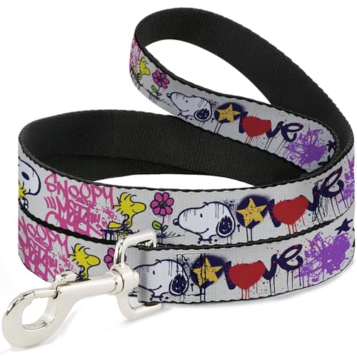Buckle-Down Peanuts Snoopy Graffiti Hundeleine 1,2m