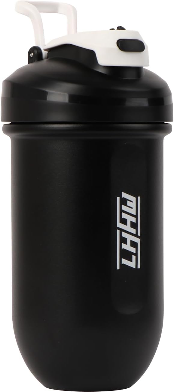 LHHW 500ml ステンレス プロテインシェイカー｜内面セラミックコーティング（防臭・お手入れ簡単）｜カプセル型ミキシングベース