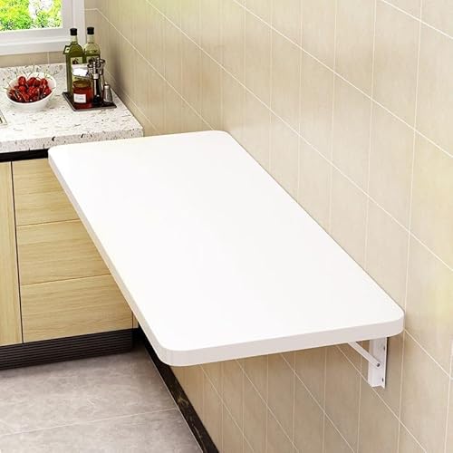 SXZenSpace Heavy Duty Wall Mounted Drop Leaf Computer Desk Shelf Bracket Bench for Office/Laundry Room Folding Kitchen Dining (Size: 70x30cm)