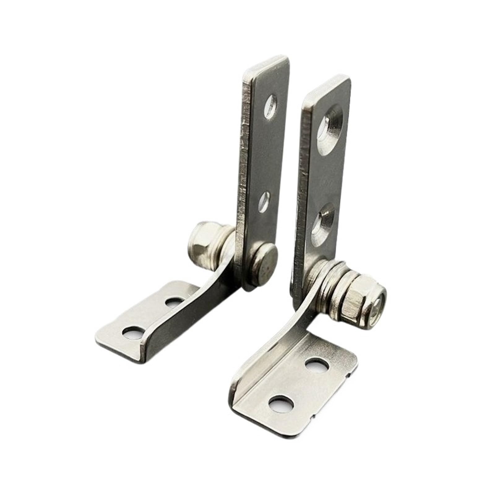 Kdhcvkz Silver 2Pcs 304 Stainless Steel Damping Hinge Torque Adjustable Hinge