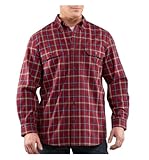Carhartt Men's Fort Plaid Long Sleeve Shirt