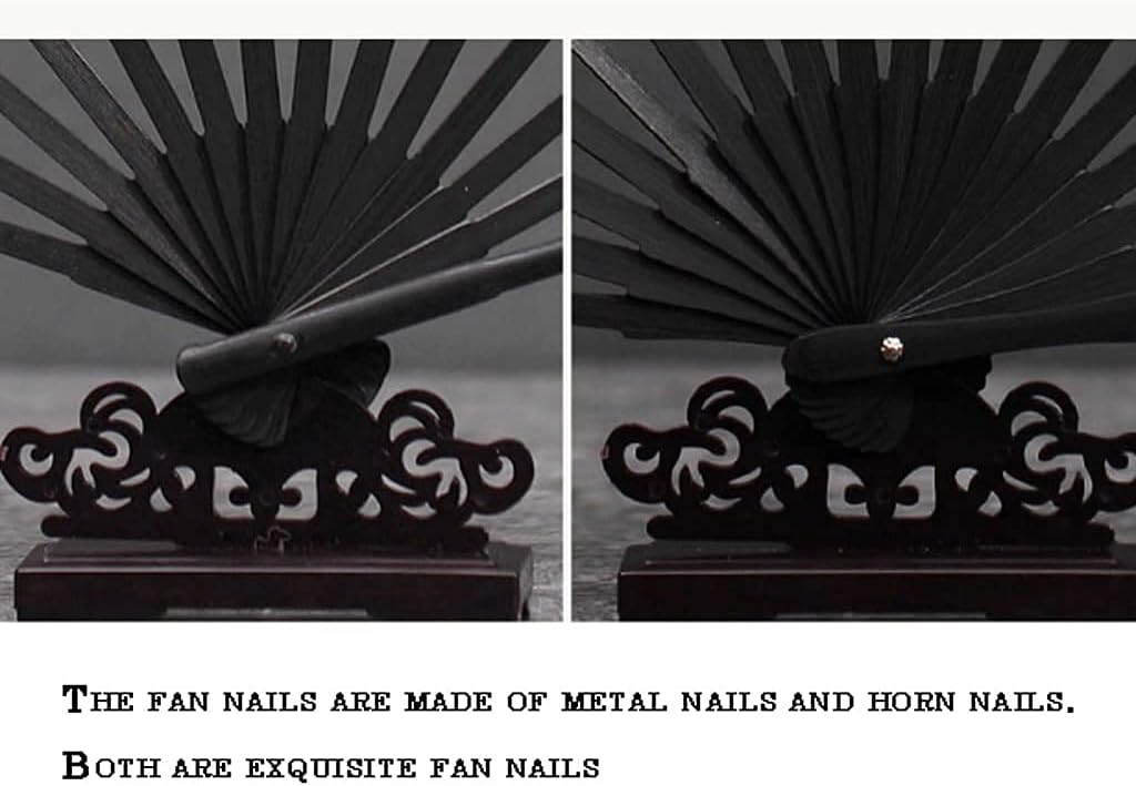 Folding Fan Chinese Handmade Landscape Bamboo Silk Folding Fan Vintage Retro Style Handheld Folding Fan Home Ceremony Decorative Folding Fan (Color : D) (E)