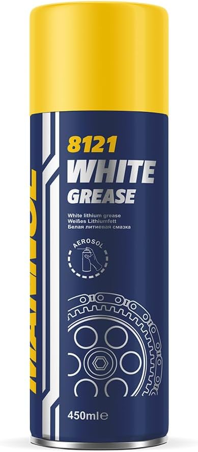 12 x 450ml 8121 White Grease Lithium White Grease Spray