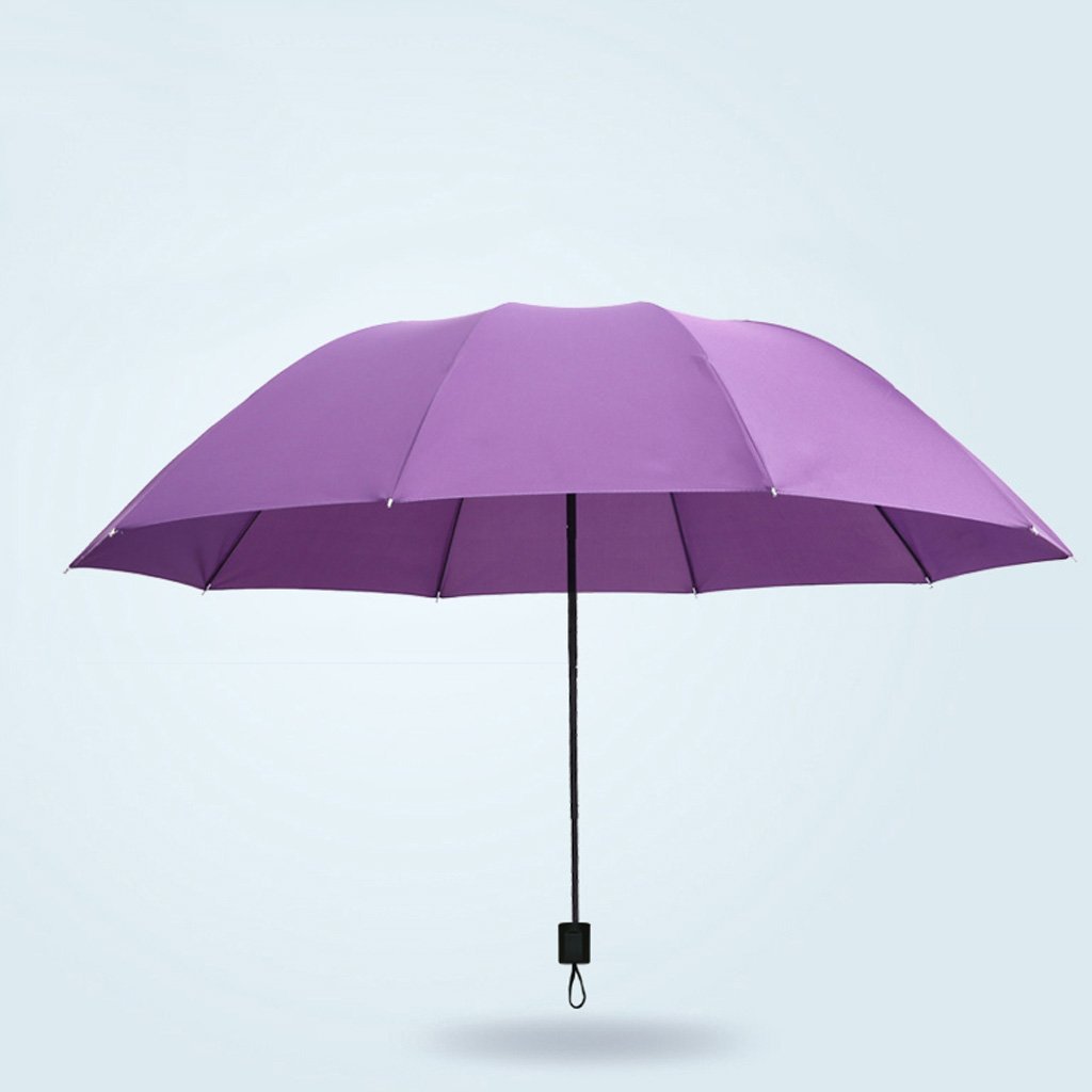 Parapluie de voyage violet compact et robuste pour éviter la pluie et le vent