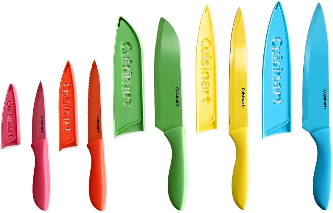 Cuisinart Advantage 10Pc Ceramic- Coated Knife Set