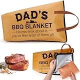 BdayPtion Fathers Day Dad Gifts from Daughter Son, First Fathers Day for New Dad, Birthday Gift for Father Bonusdad Stepdad, Best Daddy Ever Gift, 21in BBQ Blanket Meat Resting Insulated Smoker Bag