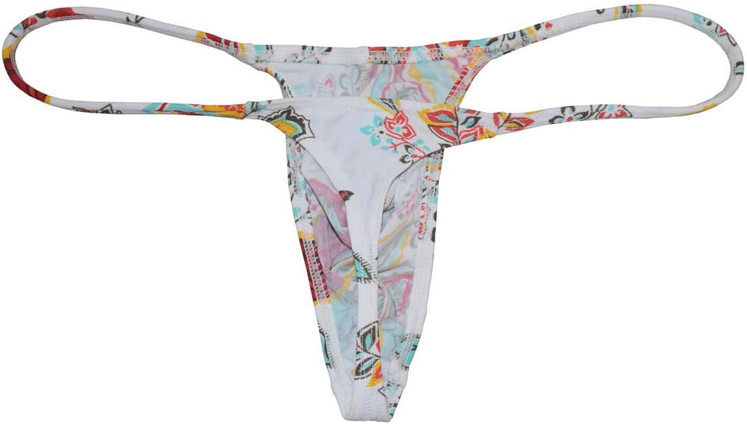 OROCOJUCO Men's Mini Bikini T-back Underwear Slim Cut Pouch Swim G-string Minimal Coverage Tangas Hipster String Thong