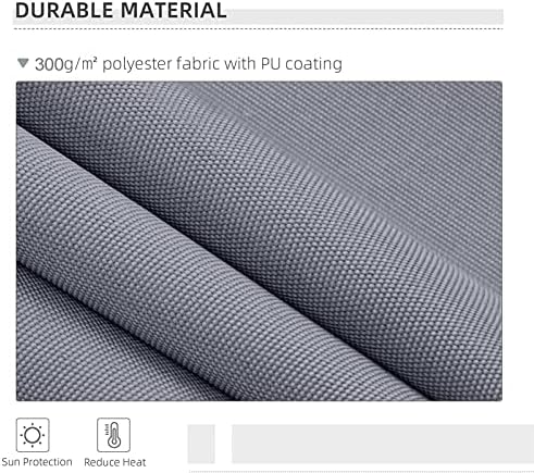 NAIMP Grey DIY Manual Patio Awning, Retractable Gazebo Outdoor Canopy, Garden Sun Shade Shelter Canopy Gazebo with Hand Crank, Anti-UV and Waterproof Retractable Manual Awning, 3m x 2.5m