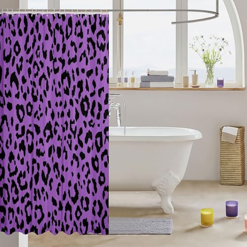 Rideau de baignoire camouflage géométrique et rideaux douche 180x210cm
