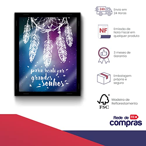 Quadro Cofrinho Filtro dos Sonhos 18,5x23x5,5cm