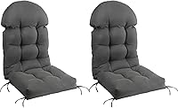 Vista 19 de FUNBERRY - Cojín para silla Adirondack, cojines gruesos y cómodos para mecedora, antideslizante, con protector contra decoloración, impermeable