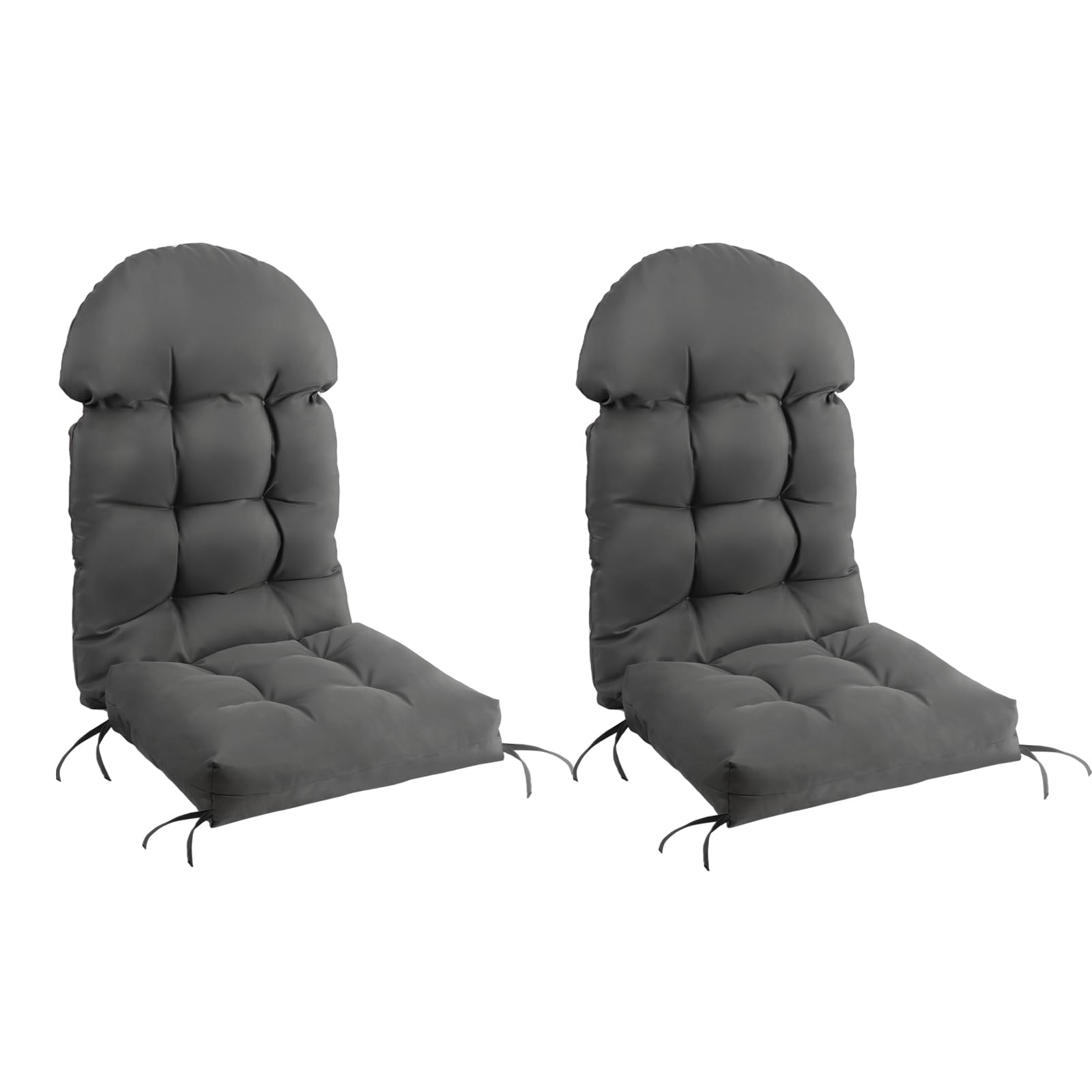 FUNBERRY Adirondack Chair Cushions Set of 2,Outdoor Chair Cushions,Improved Comfy Patio Chair Cushions,Rocking Chair Cushion,Cushions for Adirondack Chairs,High Back Patio Chair Cushions